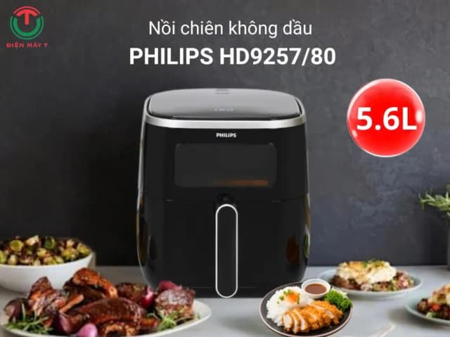 So sánh giá Nồi chiên không dầu Philips 5.6 lít HD9257/80 rẻ nhất? - Ảnh 5