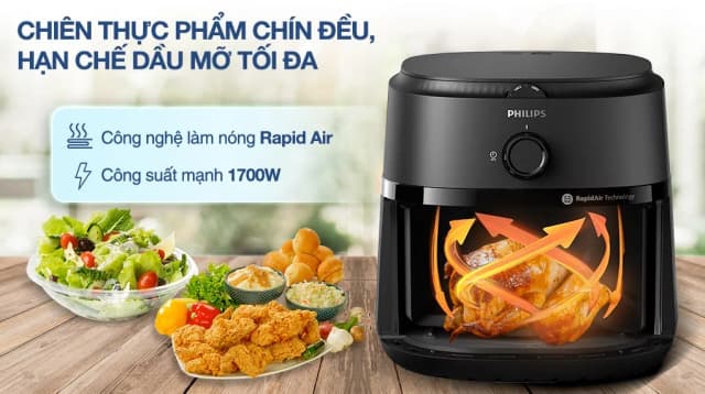 So sánh giá Nồi chiên không dầu Philips 6.2 lít NA130/00 rẻ nhất? - Ảnh 6