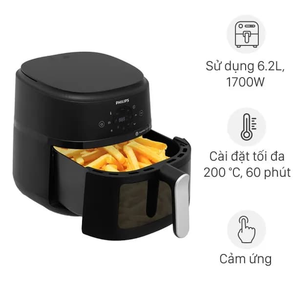 So sánh giá Nồi chiên không dầu Philips 6.2 lít NA231/00 rẻ nhất? - Ảnh 2