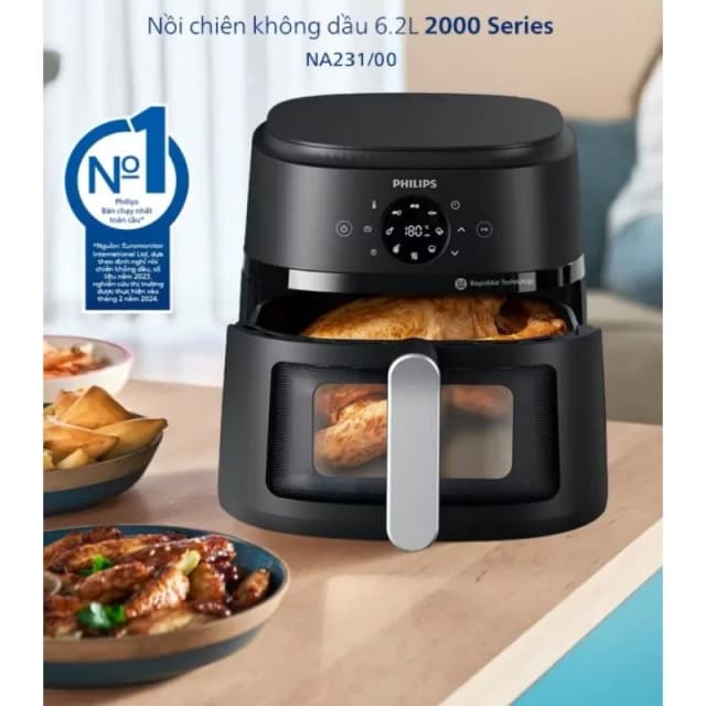 So sánh giá Nồi chiên không dầu Philips 6.2 lít NA231/00 rẻ nhất? - Ảnh 16