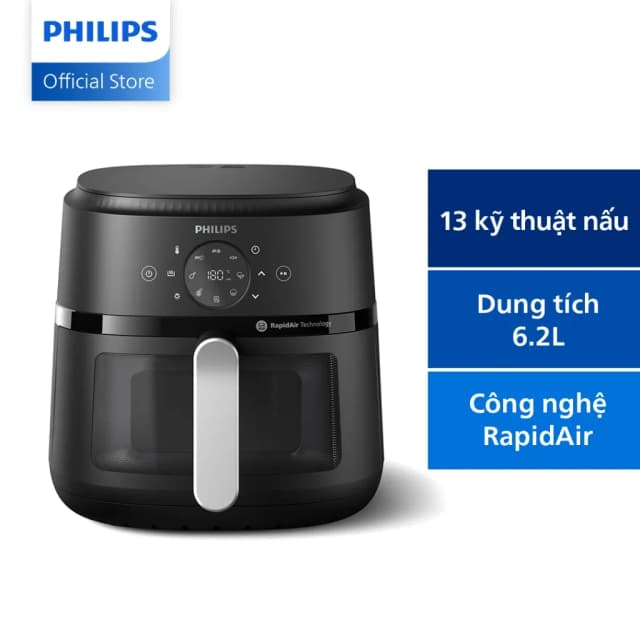 So sánh giá Nồi chiên không dầu Philips 6.2 lít NA231/00 rẻ nhất? - Ảnh 6
