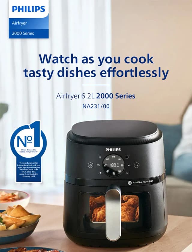 So sánh giá Nồi chiên không dầu Philips 6.2 lít NA231/00 rẻ nhất? - Ảnh 8