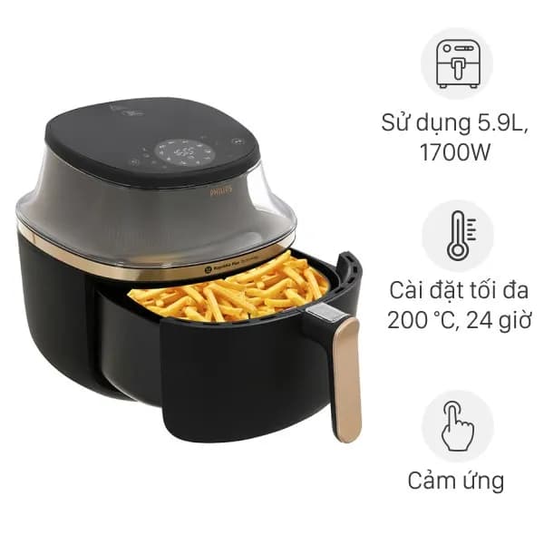 So sánh giá Nồi chiên không dầu Philips 6.2 lít NA332/00 rẻ nhất? - Ảnh 5