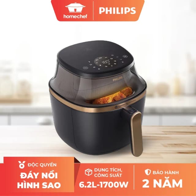 So sánh giá Nồi chiên không dầu Philips 6.2 lít NA332/00 rẻ nhất? - Ảnh 9