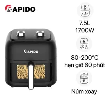 So sánh giá Nồi chiên không dầu Rapido 7.5 lít RAF-7.5M3 rẻ nhất? - Ảnh 9