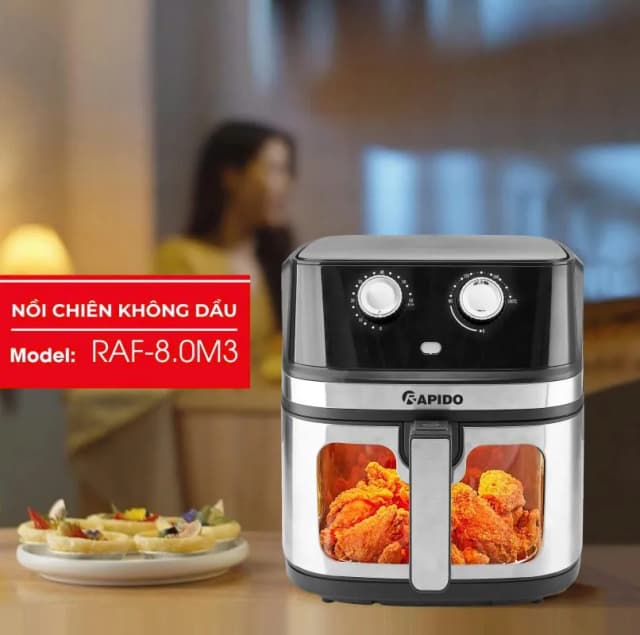 So sánh giá Nồi chiên không dầu Rapido 8 lít RAF-8.0M2 rẻ nhất? - Ảnh 7