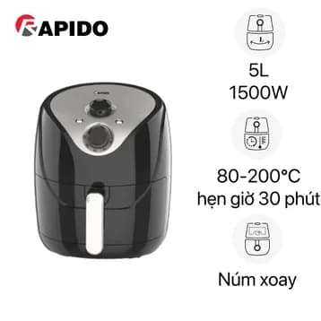 So sánh giá Nồi chiên không dầu Rapido RAF5.0M 5 lít rẻ nhất? - Ảnh 8