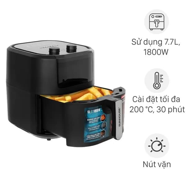 So sánh giá Nồi chiên không dầu Sunhouse 6.5 lít SHD4032 - Tìm sản phẩm giá rẻ nhất - Ảnh 19