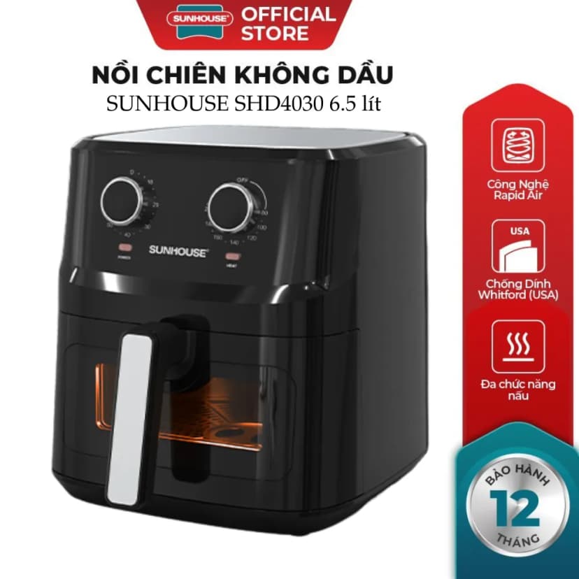 So sánh giá Nồi chiên không dầu Sunhouse 6.5 lít SHD4032 - Tìm sản phẩm giá rẻ nhất - Ảnh 10
