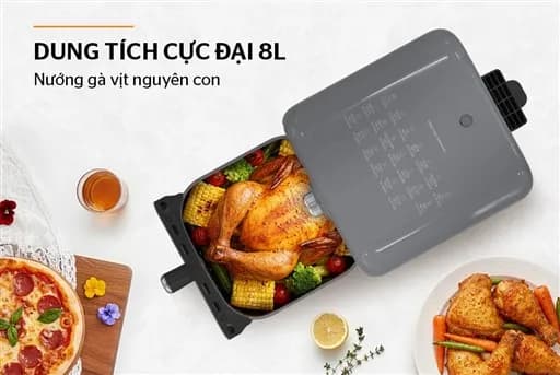 So sánh giá Nồi chiên không dầu Sunhouse 8 lít SHD4033 rẻ nhất? - Ảnh 4