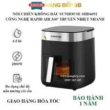 So sánh giá Nồi chiên không dầu Sunhouse Mama 6.5 lít SHD4092 rẻ nhất? - Ảnh 16