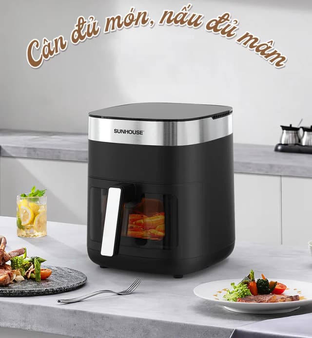 So sánh giá Nồi chiên không dầu Sunhouse Mama 6.5 lít SHD4092 rẻ nhất? - Ảnh 7