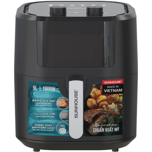 Nồi chiên không dầu Sunhouse 9 lít SHD4037 - Ảnh 12