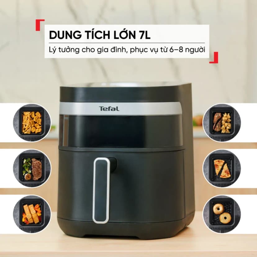 Nồi chiên không dầu Tefal 7 lít Far Infrared EY8328E0 - Giá rẻ nhất hôm nay - Ảnh 2