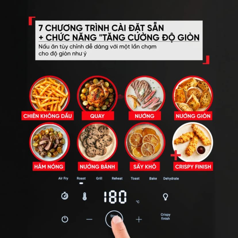 Nồi chiên không dầu Tefal 7 lít Far Infrared EY8328E0 - Giá rẻ nhất hôm nay - Ảnh 5
