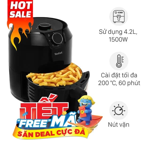 So sánh giá Nồi chiên không dầu Tefal 4.2 lít EY201815 rẻ nhất? - Ảnh 13