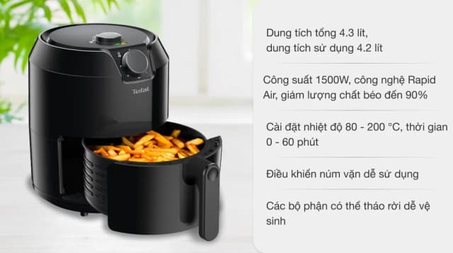 So sánh giá Nồi chiên không dầu Tefal 4.2 lít EY201815 rẻ nhất? - Ảnh 3