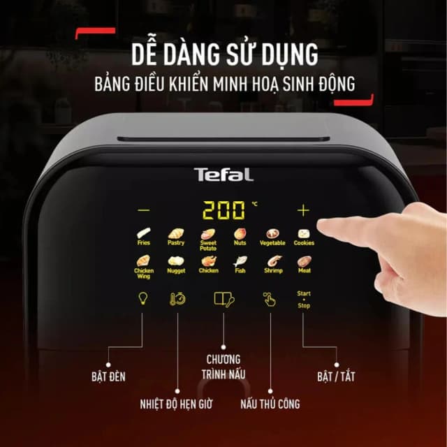 So sánh giá Nồi chiên không dầu Tefal Window 6 lít EY821868 rẻ nhất? - Ảnh 12