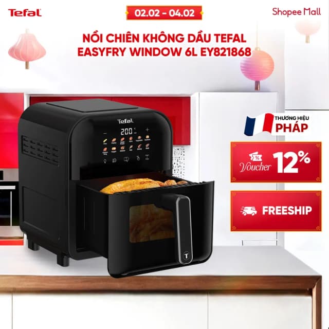 So sánh giá Nồi chiên không dầu Tefal Window 6 lít EY821868 rẻ nhất? - Ảnh 13
