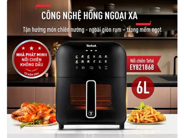 So sánh giá Nồi chiên không dầu Tefal Window 6 lít EY821868 rẻ nhất? - Ảnh 15