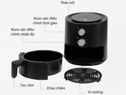 So sánh giá Nồi chiên không dầu Mishio MK-01 3.8 lít - Tìm sản phẩm giá rẻ nhất - Ảnh 18