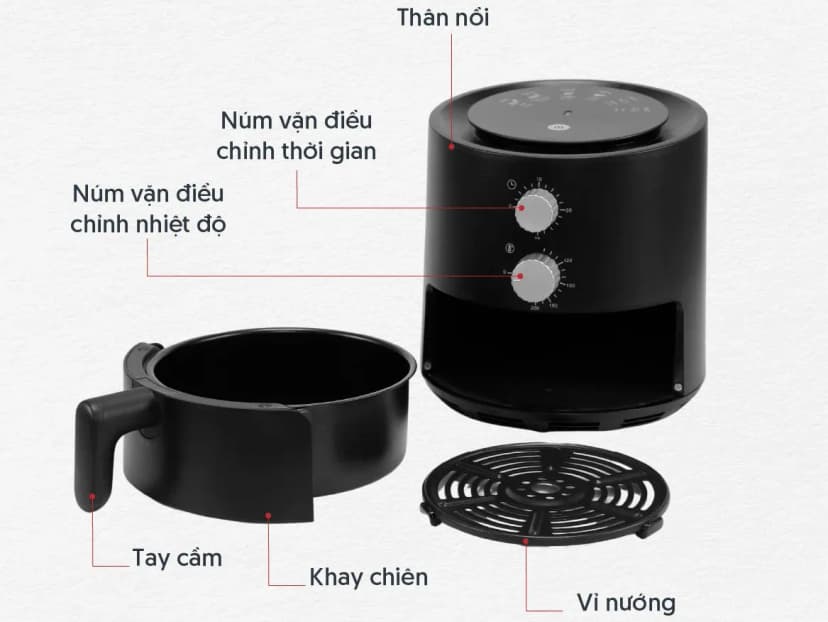 So sánh giá Nồi chiên không dầu Mishio MK-01 3.8 lít - Tìm sản phẩm giá rẻ nhất - Ảnh 18