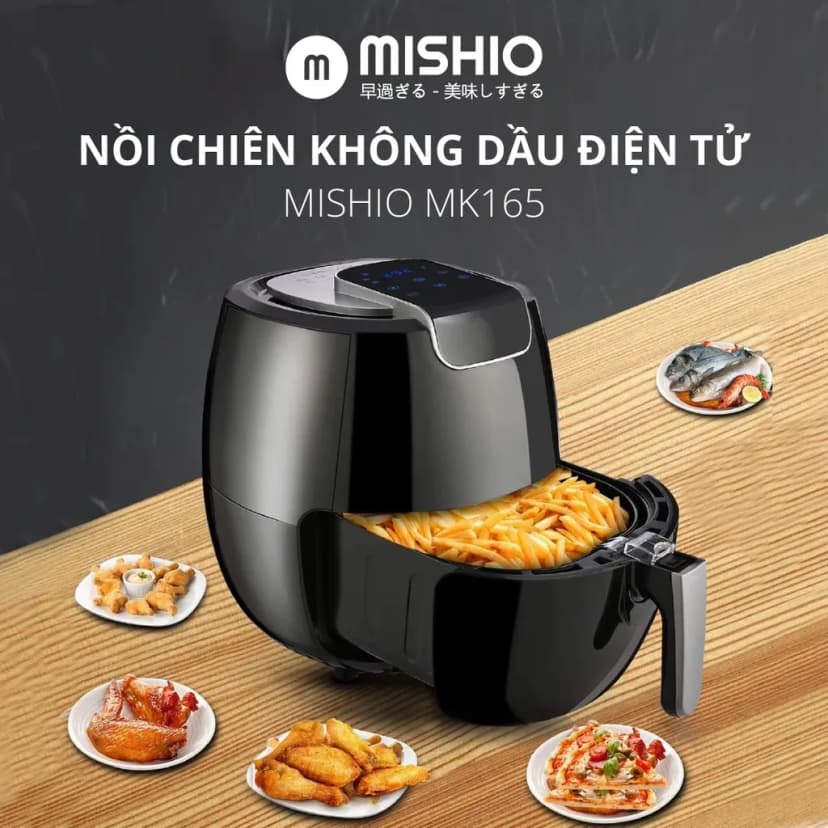 So sánh giá Nồi chiên không dầu Mishio MK-01 3.8 lít - Tìm sản phẩm giá rẻ nhất - Ảnh 8