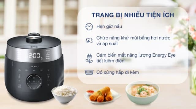 Top 1 so sánh giá Nồi cơm áp suất cao tần Cuckoo 1.08 lít CRP-BHBC0600F - Tìm sản phẩm giá rẻ nhất - Ảnh 5