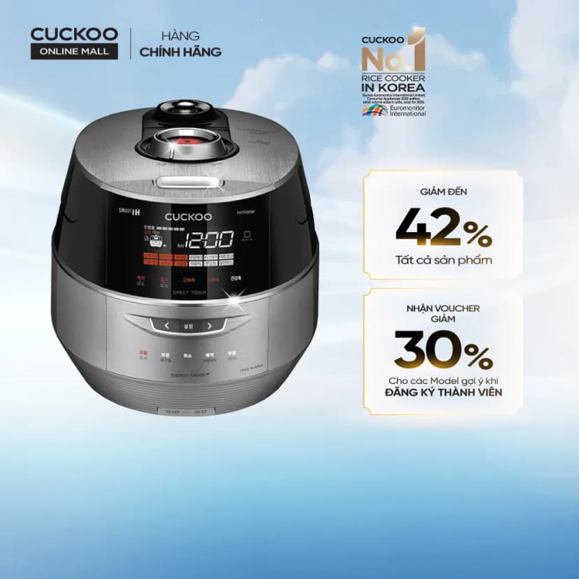 So sánh giá Nồi cơm áp suất cao tần Cuckoo 1.08 lít CRP-LHBR0600F - Tìm sản phẩm giá rẻ nhất - Ảnh 12