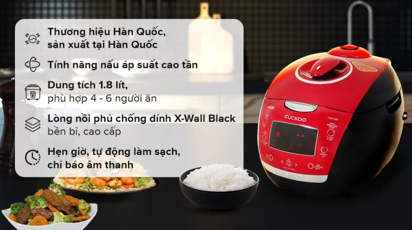 So sánh giá Nồi cơm áp suất cao tần Cuckoo 1.8 lít CRP-LHBR1000F - Tìm sản phẩm giá rẻ nhất - Ảnh 11