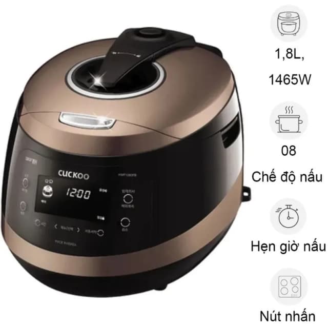 Top 1 so sánh giá Nồi cơm áp suất cao tần Cuckoo 1.8 lít CRP-LHBR1000F - Tìm sản phẩm giá rẻ nhất - Ảnh 9