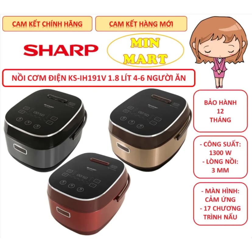 So sánh giá Nồi cơm áp suất cao tần Sharp 1.8 lít KS-XW181V-S - Tìm sản phẩm giá rẻ nhất - Ảnh 16