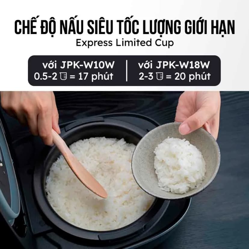 Nồi cơm áp suất cao tần Tiger 1.0 lít JPK-W10W - Giá rẻ nhất hôm nay - Ảnh 12