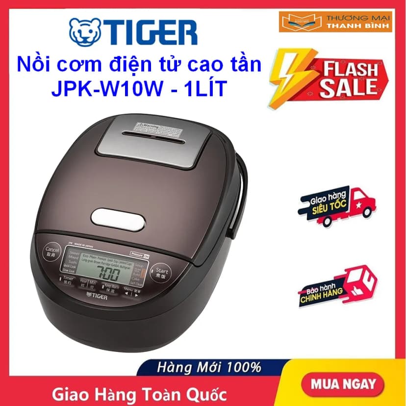Nồi cơm áp suất cao tần Tiger 1.0 lít JPK-W10W - Giá rẻ nhất hôm nay - Ảnh 4