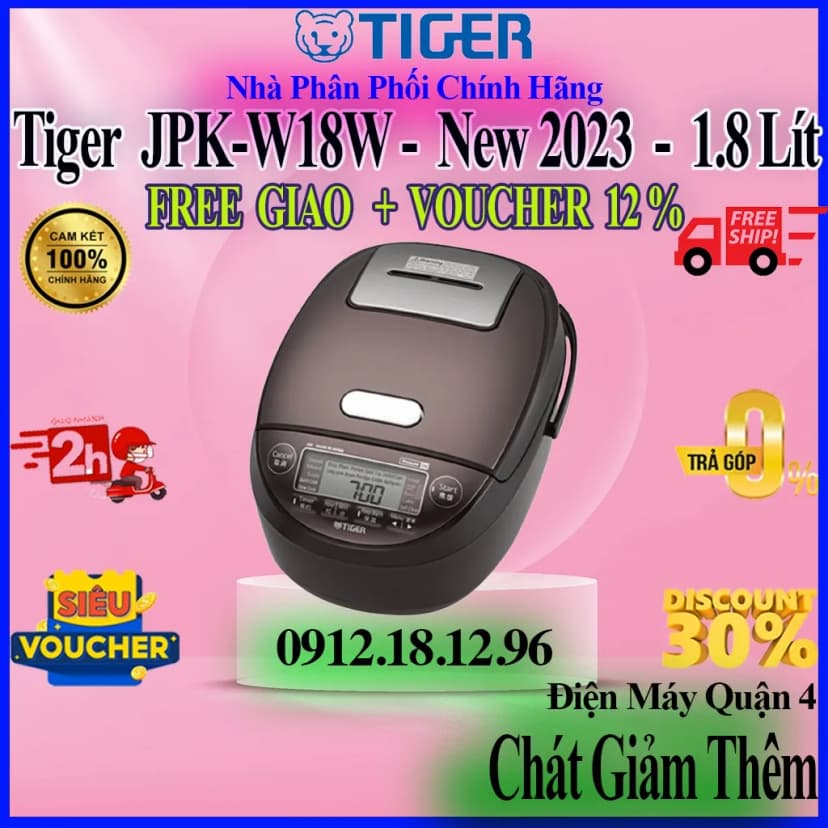 Nồi cơm áp suất cao tần Tiger 1.0 lít JPK-W10W - Giá rẻ nhất hôm nay - Ảnh 33