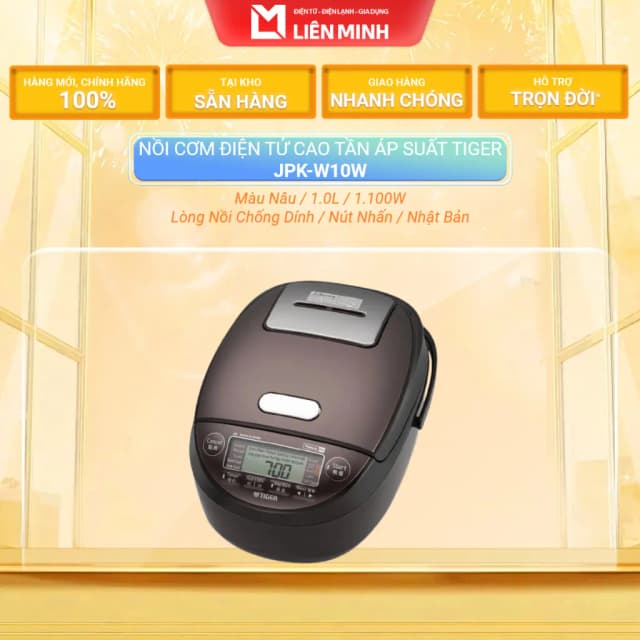 Top 1 so sánh giá Nồi cơm áp suất cao tần Tiger 1.0 lít JPK-W10W - Tìm sản phẩm giá rẻ nhất - Ảnh 8