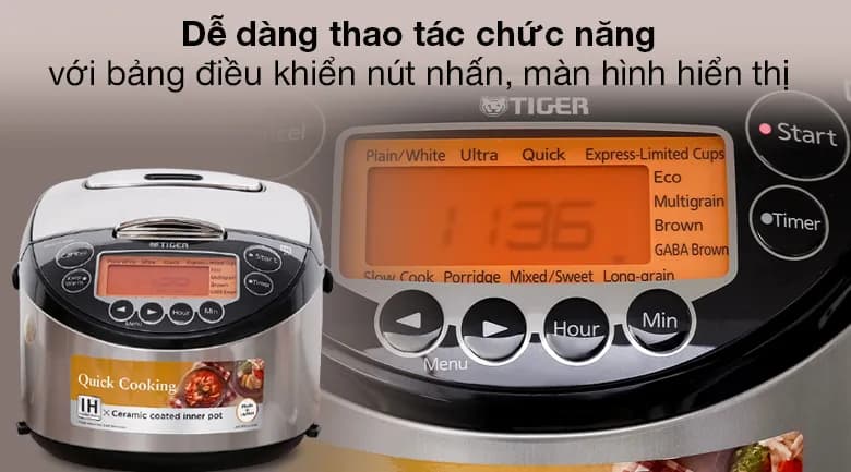 Nồi cơm áp suất cao tần Tiger 1.0 lít JPK-W10W - Giá rẻ nhất hôm nay - Ảnh 93