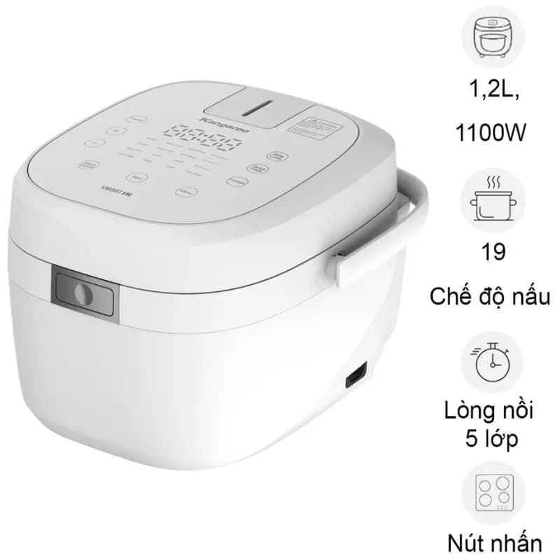 Nồi cơm cao tần Kangaroo 1.2 lít KGR12IH1 - Giá rẻ nhất hôm nay - Ảnh 5