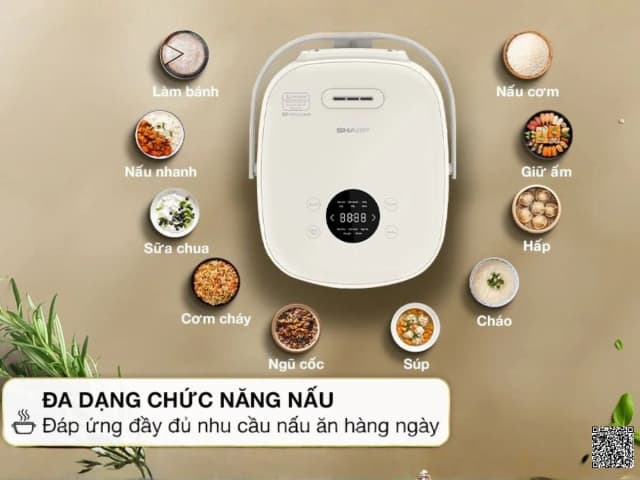 So sánh giá Nồi cơm cao tần Sharp 1.8 lít KS-IH18IX-WH rẻ nhất? - Ảnh 13