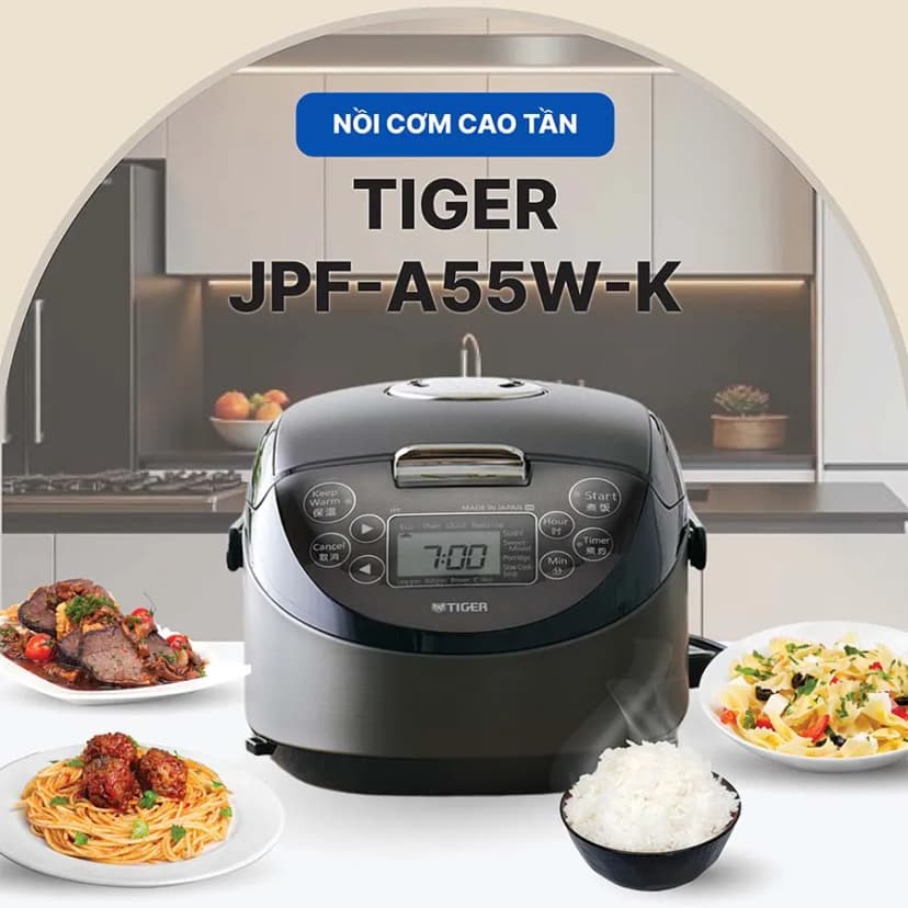 Nồi cơm cao tần Tiger 0.54 lít JPF-A55W - Xám - Giá rẻ nhất hôm nay - Ảnh 17