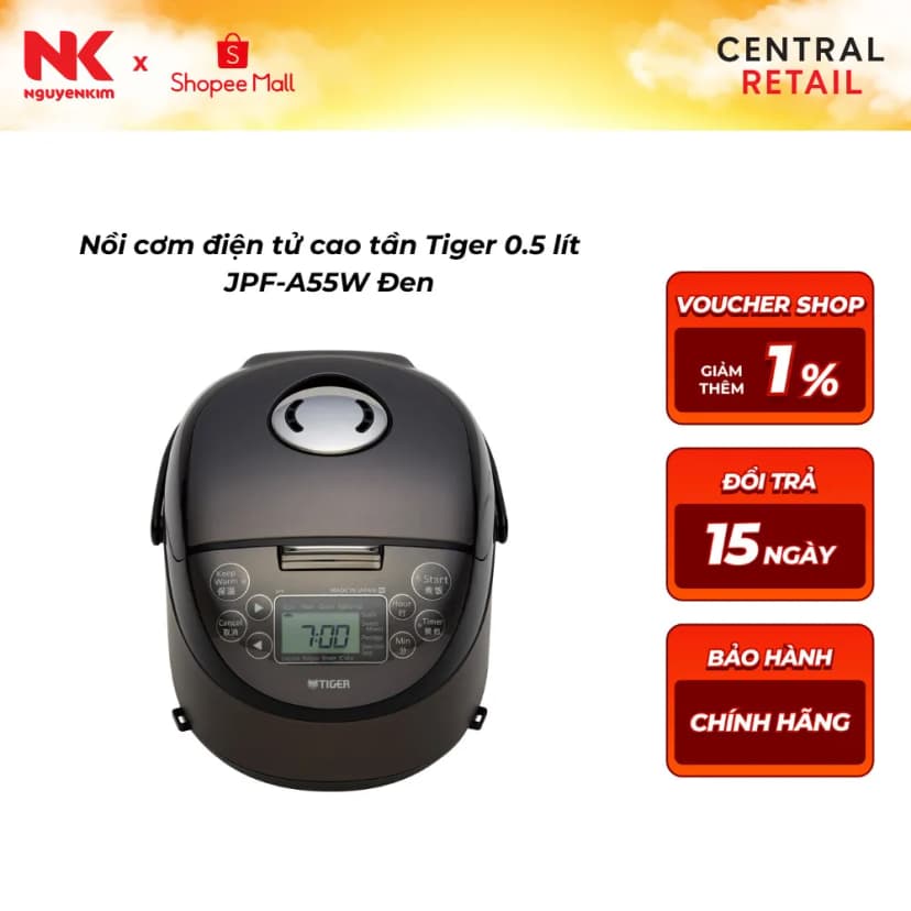 Nồi cơm cao tần Tiger 0.54 lít JPF-A55W - Xám - Giá rẻ nhất hôm nay - Ảnh 26