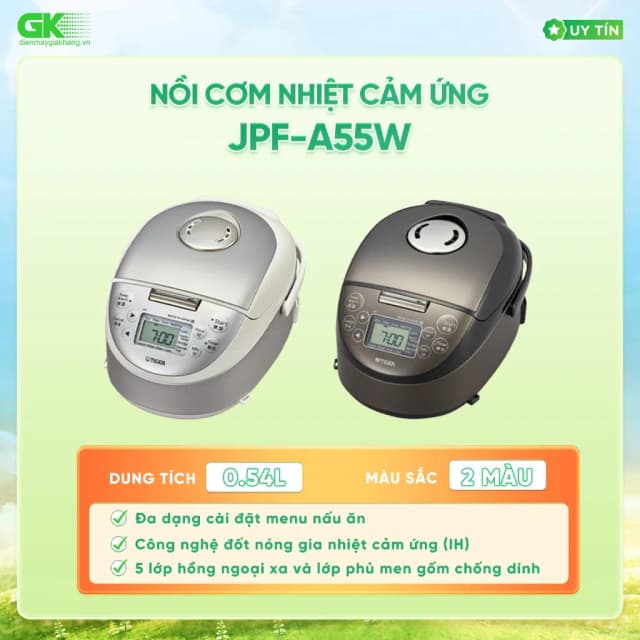 Top 1 so sánh giá Nồi cơm cao tần Tiger 0.54 lít JPF-A55W - Xám - Tìm sản phẩm giá rẻ nhất - Ảnh 52