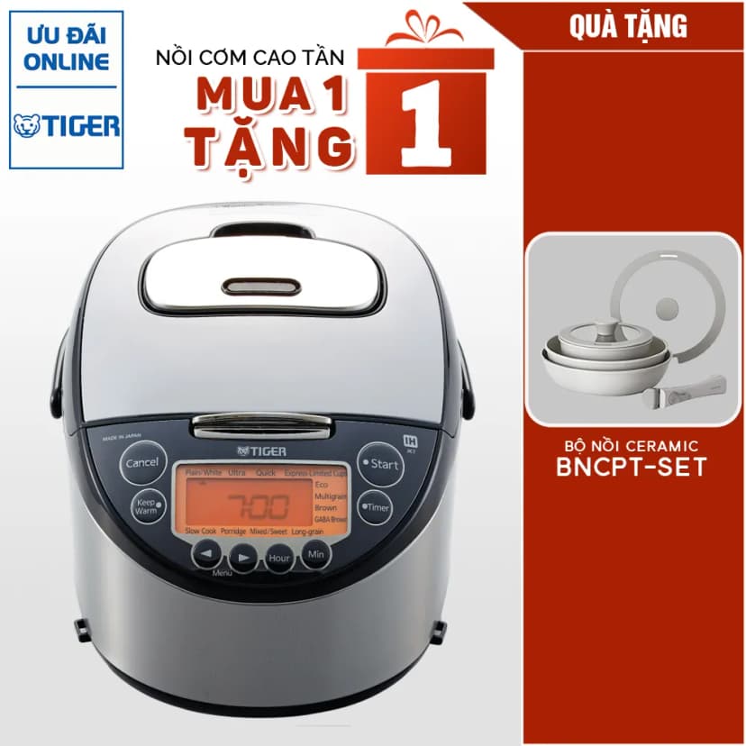 Nồi cơm cao tần Tiger 0.54 lít JPF-A55W - Xám - Giá rẻ nhất hôm nay - Ảnh 84