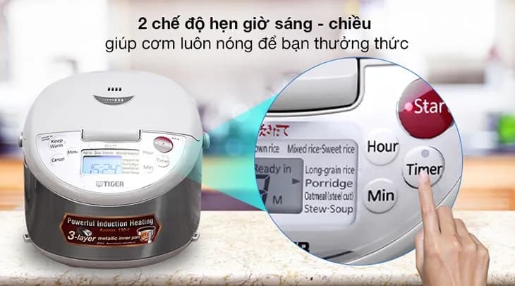 Nồi cơm cao tần Tiger 0.54 lít JPF-A55W - Xám - Giá rẻ nhất hôm nay - Ảnh 98