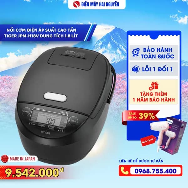 Top 1 so sánh giá Nồi cơm cao tần Tiger 1.8 lít JPM-H18V - Tìm sản phẩm giá rẻ nhất - Ảnh 15