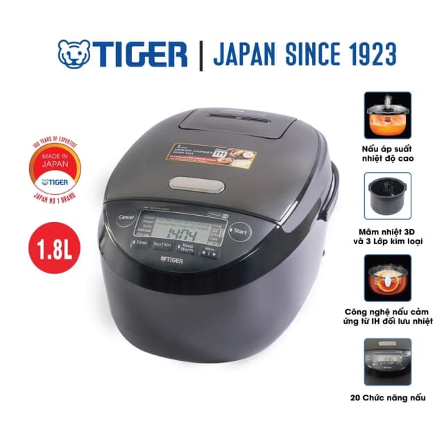 Top 1 so sánh giá Nồi cơm cao tần Tiger 1.8 lít JPM-H18V - Tìm sản phẩm giá rẻ nhất - Ảnh 21
