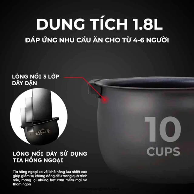 Top 1 so sánh giá Nồi cơm cao tần Tiger 1.8 lít JPM-H18V - Tìm sản phẩm giá rẻ nhất - Ảnh 75
