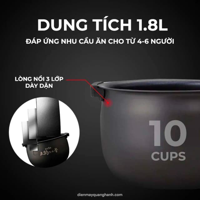 Top 1 so sánh giá Nồi cơm cao tần Tiger 1.8 lít JPW-G18W - Tìm sản phẩm giá rẻ nhất - Ảnh 33