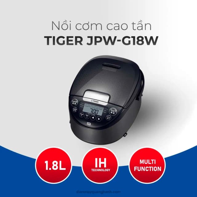 Top 1 so sánh giá Nồi cơm cao tần Tiger 1.8 lít JPW-G18W - Tìm sản phẩm giá rẻ nhất - Ảnh 8