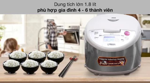 Top 1 so sánh giá Nồi cơm cao tần Tiger 1.8 lít JPW-G18W - Tìm sản phẩm giá rẻ nhất - Ảnh 76